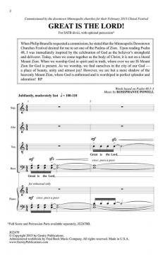 Great Is The Lord (Rosephanye Powell) 