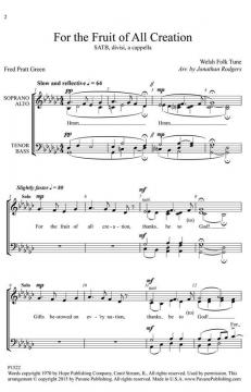 For The Fruit Of All Creation 