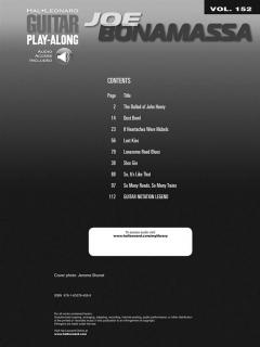 Guitar Play-Along Vol.152 von Joe Bonamassa 