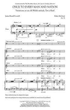 Once To Every Man And Nation 