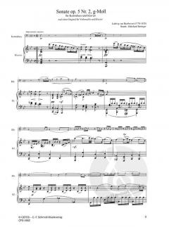 Sonate g-Moll op. 5,2 von Ludwig van Beethoven für Kontrabass und Klavier im Alle Noten Shop kaufen