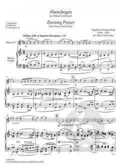 Abendsegen von Engelbert Humperdinck für Horn und Klavier