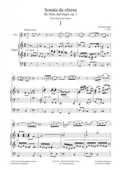 Sonata da chiesa von Kai Schreiber für Flöte und Orgel im Alle Noten Shop kaufen