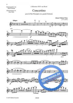 Concertino g-Moll von Johann Wilhelm Wilms für Flöte und Orchester im Alle Noten Shop kaufen