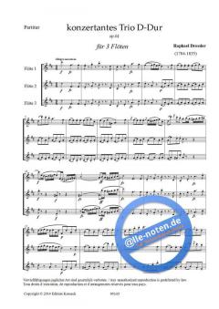 Flötentrio D-Dur op. 64 von Raphael Dressler im Alle Noten Shop kaufen