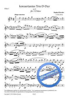 Flötentrio D-Dur op. 64 von Raphael Dressler im Alle Noten Shop kaufen