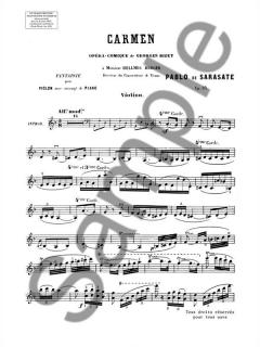 Carmen Fantasy von Pablo de Sarasate 