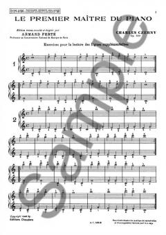 Le Premier Maître Du Piano von Carl Czerny 