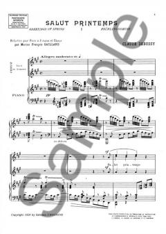 Salut Printemps von Claude Debussy 
