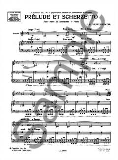 Prélude Et Scherzetto von Jean-Marie Depelsenaire 