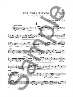 5 Poetic Pieces For French Horn von Georges Barboteu im Alle Noten Shop kaufen