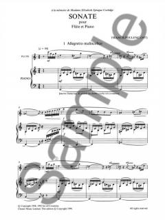 Sonata for Flute and Piano von Francis Poulenc 