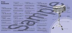 Snare Drum Rudiments Chart 