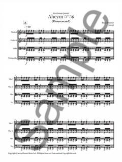 Aheym for String Quartet von Bryce Dessner 