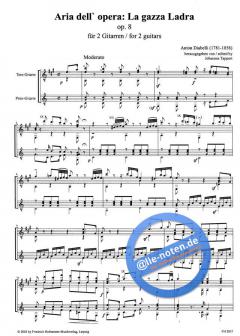 'Aria dell'opera 'La Gazza ladra' op. 8' von Anton Diabelli 