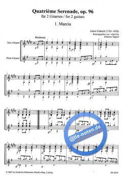 Quatrieme Serenade op. 96 von Anton Diabelli 