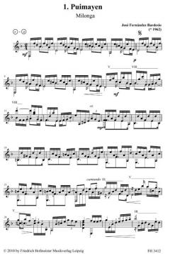 Tres Piezas Uruguayas von José Fernandez Bardesio 