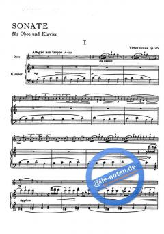 Sonate op. 25 von Victor Bruns für Oboe und Klavier im Alle Noten Shop kaufen