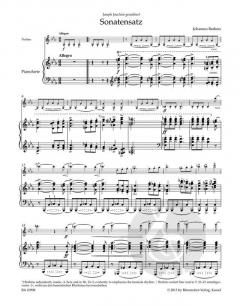 Sonatensatz in c aus der F.A.E.-Sonate für Violine und Klavier WoO 2 von Johannes Brahms im Alle Noten Shop kaufen