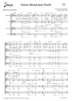 Guten Abend Gute Nacht (Johannes Brahms) 