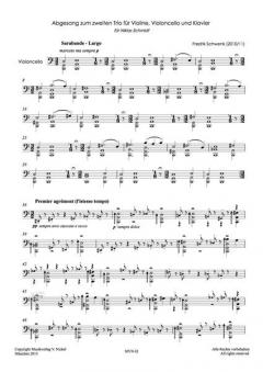 Abgesang von Fredrik Schwenk für Violoncello solo im Alle Noten Shop kaufen (Partitur)