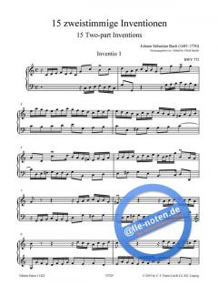 15 zweistimmige Inventionen & 15 dreistimmige Sinfonien von Johann Sebastian Bach 