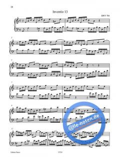 15 zweistimmige Inventionen & 15 dreistimmige Sinfonien von Johann Sebastian Bach 
