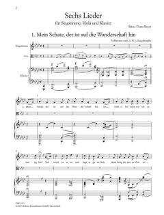 6 Lieder von Franz Beyer 