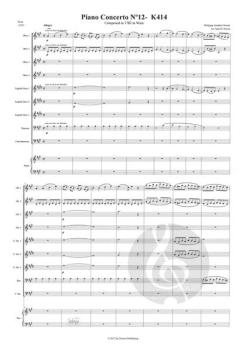 Klavierkonzert Nr. 12 KV 414 von Wolfgang Amadeus Mozart 