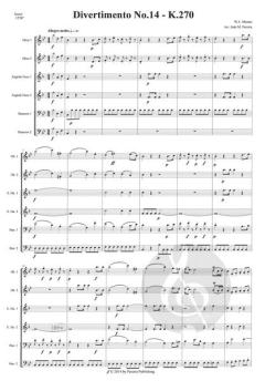 Divertimento Nr. 14 KV 270 von Wolfgang Amadeus Mozart 