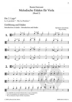 Melodische Etüden für Viola Band 2 von Ramin Entezami im Alle Noten Shop kaufen