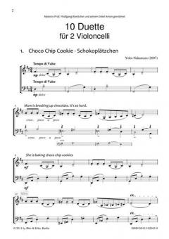 10 Spielstücke für 2 Violoncelli von Yoko Nakamura im Alle Noten Shop kaufen