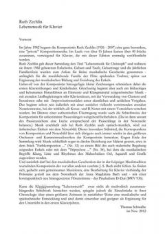 Lebensmusik für Tasteninstrument von Ruth Zechlin 