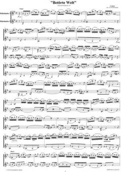 Kantatenarien für 2 Klarinetten Band 3 von Johann Sebastian Bach 