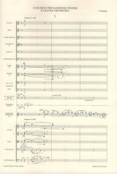 Konzert in C für Tenorsaxophon von Johannes Strangas 