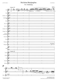 Die kleine Meerjungfrau für Erzähler und Orchester (Ein musikalisches Märchen nach H.C. Andersen) im Alle Noten Shop kaufen (Partitur)