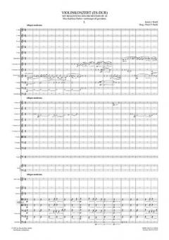 Violinkonzert Es-Dur op. 20 für Violine und Orchester im Alle Noten Shop kaufen (Partitur)
