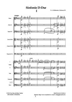 Sinfonie D-Dur Hickman D8 von Franz Anton Hoffmeister für großes Orchester im Alle Noten Shop kaufen (Partitur)