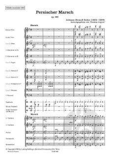 Persischer Marsch op. 289 von Johann Strauss (Vater) 