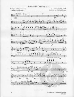 Sonate op. 17 F-Dur von Ludwig van Beethoven 