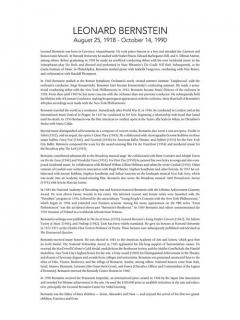 Bernstein for Singers von Leonard Bernstein 