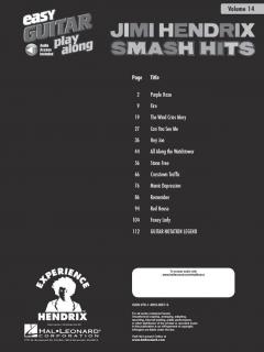 Easy Guitar Play-Along Volume 14: Jimi Hendrix - Smash Hits von Jimi Hendrix 
