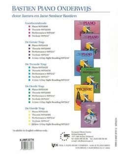 Bastien Piano Onderwijs: Theorie - Tweede Trap 