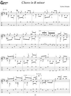 13 Easy Brazilian Choros for Solo Guitar von Carlos Almada 