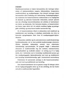 Musikkonservatorierne og det faglig-p\(aodgoiske udviklingsarbejde von Orla Vinther 