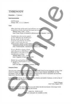 Threnody von Tarik O'Regan 