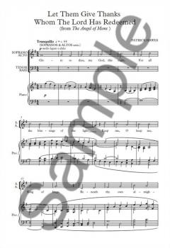 Let Them Give Thanks Whom The Lord Has Redeemed von Patrick Hawes 