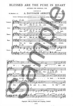 Blessed Are The Pure In Heart von A. Davidson Arnott 