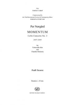 Momentum - Cello Concerto No. 2 von Per Norgard 