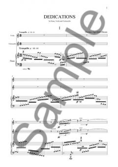 Dedications For Piano Trio (Thomas Agerfeldt Olesen) 